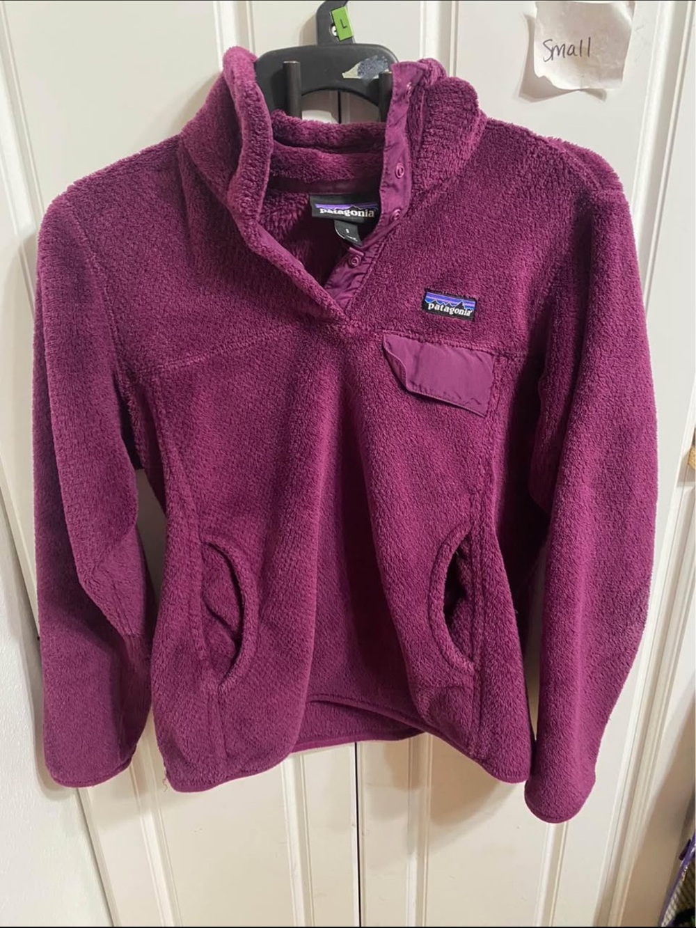 Patagonia small retool Snap-T Pullover maroon, (i2)